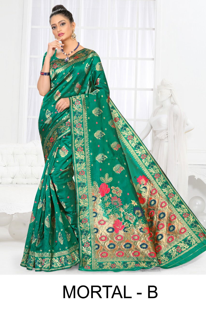 Ronisha Mortal Latest Fancy Designer Silk Fancy Casual Festive Wear Saree Collection